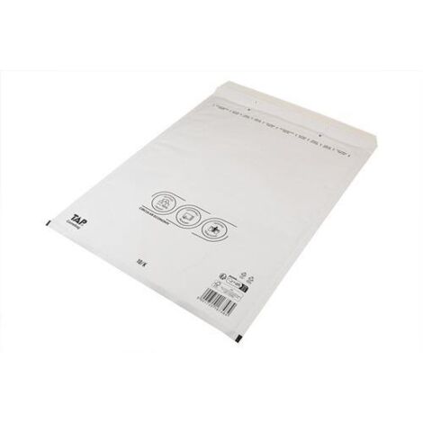Luftpolsterversandtasche Innenmaß 350x470mm DIN C3 weiß SK-Verschlus TRANSPAK