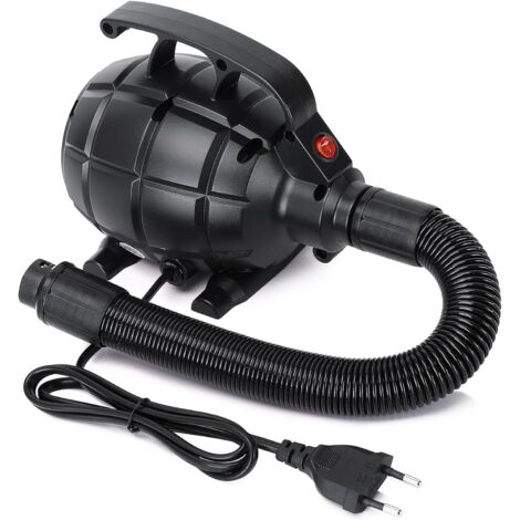 Luftpumpe für Aufblasbare Gegenstände, Elektrische Luftmatratzenpumpe mit 4 Düsen, Tragbarer Schnellfüller zum Aufblasen und Entleeren für Outdoor-Camping, Pool-Schwimmer, Pool-Spielzeug