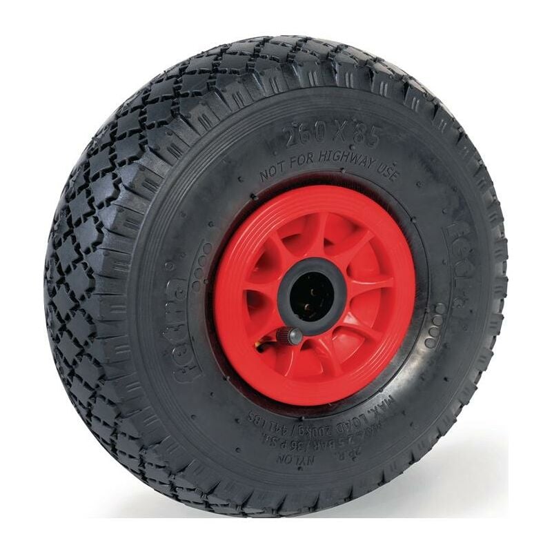 Image of Luftrad 70107 Rad-Ø 260 mm Tragfähigkeit 200 kg Ersatzrad Block 2 pr Rollenlager