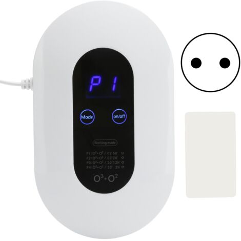 Luftreiniger mit Ozongenerator zur Geruchsbeseitigung – Küche, Bad, Schlafzimmer – 110–220 V EU-Stecker