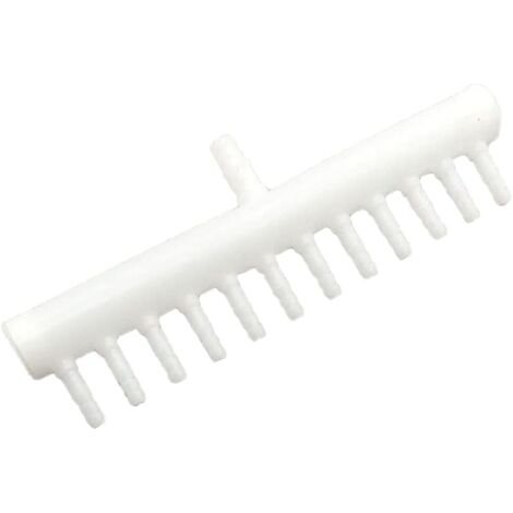 Luftstromteiler, Kunststoff, Aquarium, Luftstromteiler, Luftpumpenzubehör, Luftstromteiler, Weiß, 12 Löcher (1 Stück)
