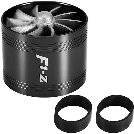 Luftturbo, Auto-Luftturbonator, Einzellüfter, Turbine, Kompressor, Gassparer, Turbo (schwarz)