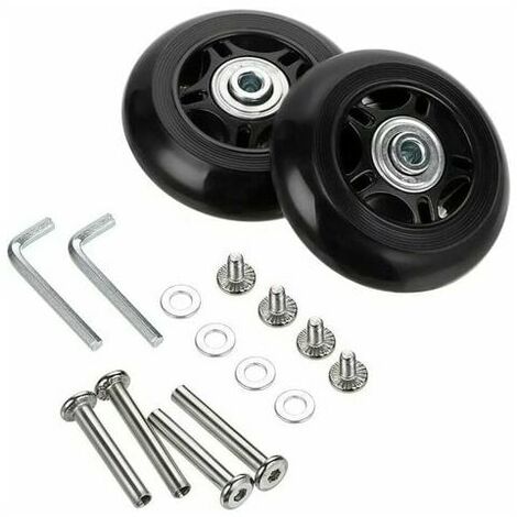 Luggage Suitcase Replacement Wheels Rubber Caster Bearing Repair Kits 2pcs