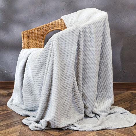 LUGO Coperta decorativa - grigio - 160x200 cm