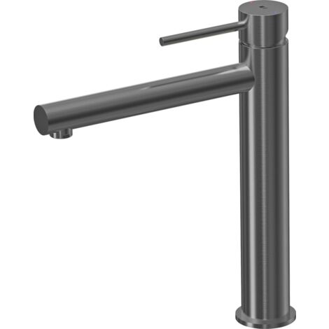 Luisa mitigeur lavabo haut gun métal - Gris