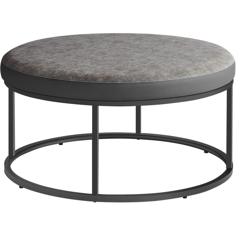 Luiz Collection - Banc, Table Basse Ronde, Repose-Pieds, Partie Supérieure Réversible, Siège Rembourré, Minimaliste, Cadre en Acier, Capacité 300 kg, Luiz Collection - Banc, Table Basse Ronde, Repose-Pieds, Partie Supérieure Réversible, Siège Rembourré, Minimaliste, Cadre en Acier, Capacité 300 kg,