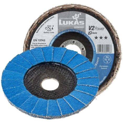 Lukas Disco de láminas 125 mm para esmerilado y desbaste