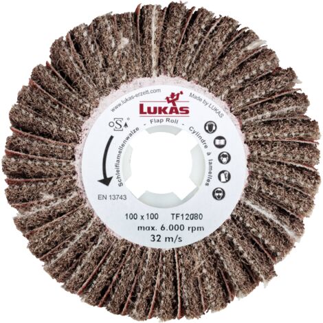 LUKAS-ERZETT A22881001000104 Rouleau abrasif LWM 100100 B.19 A 104/80 Diamètre 100 mm 1 pc(s) W159493