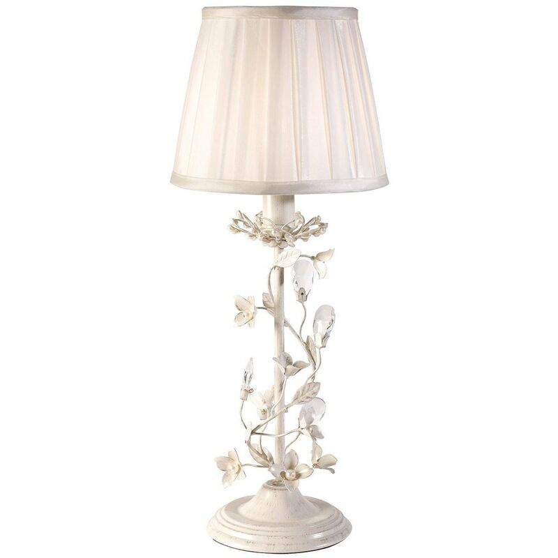 Endon Lighting - Endon Lullaby - Table Lamp Fabric, Cream with Brushed Gold, E14