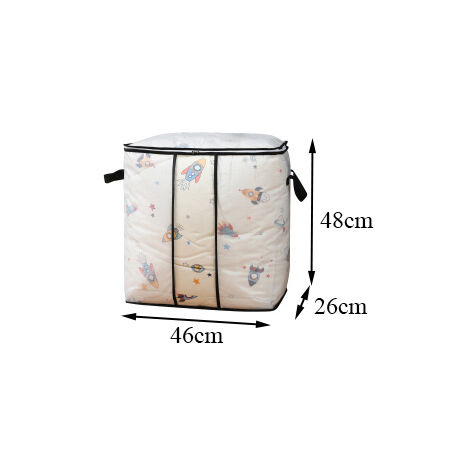 Luluhut – sac de rangement imperméable en PVC pour couette, sac de rangement pour couverture, organisateur de vêtements pour garde-robe, housse de rangement sous le lit,B