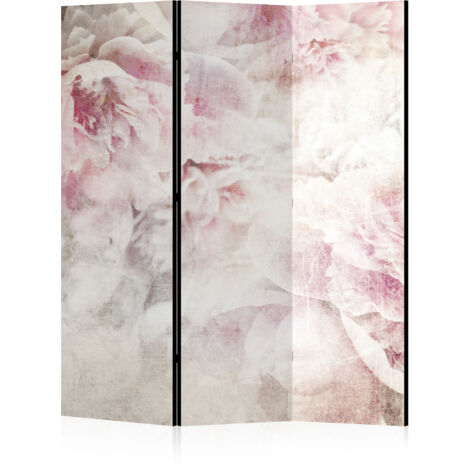 LUMASOUL Paravent Intérieur 3 Panneaux Recto - Verso Pliable - Separateur de Pieces - Cloison de Separation de Chambre pour Chambre à Coucher, Salle de séjour - 135x172 cm Fleurs