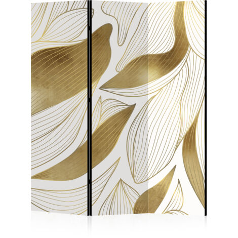 LUMASOUL Paravent Intérieur 3 Panneaux Simple Face Pliable - Separateur de Pieces - Cloison de Separation de Chambre pour Chambre à Coucher, Salle de séjour - 135x172 cm Plantes