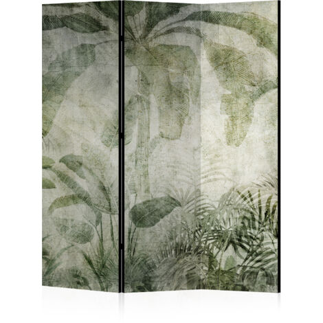 LUMASOUL Paravent intérieur à Deux côtés - Separateur de Pieces - Cloison de Separation de Chambre – 135x172 cm Nature