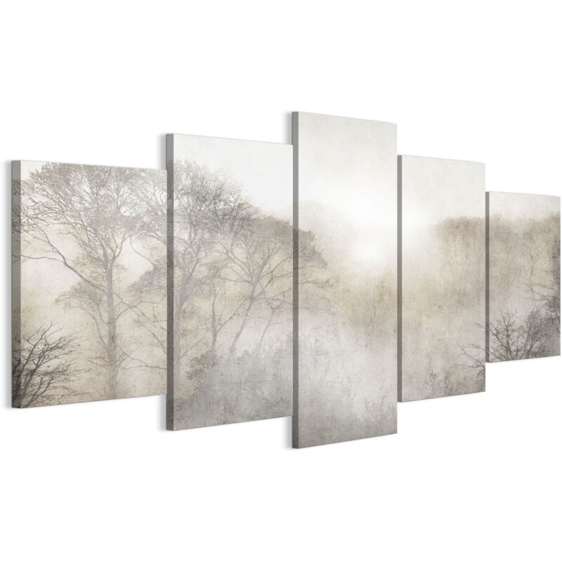 LUMASOUL Tableau Decoration Murale 5 Pièces - Impression Sur Toile Motif Nature - Tableaux Cadres pour le Salon et Chambre à Coucher - Décoration