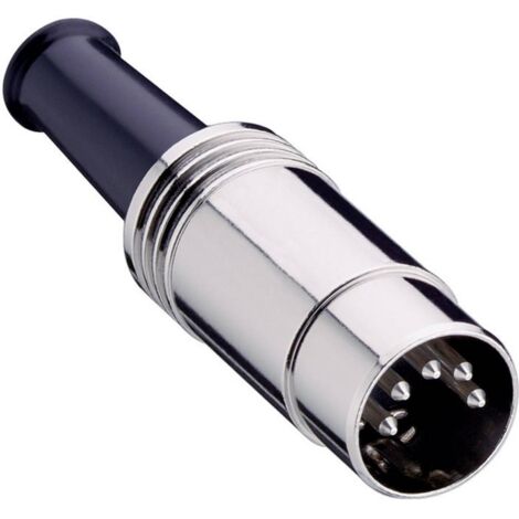 Lumberg 0131 06 Connettore circolare DIN Spina dritta Numero Poli (num): 6 Argento 1 pz.