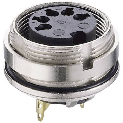 Lumberg 0305 05-1 Connettore circolare DIN Presa verticale Numero Poli (num): 5 Argento 1 pz.