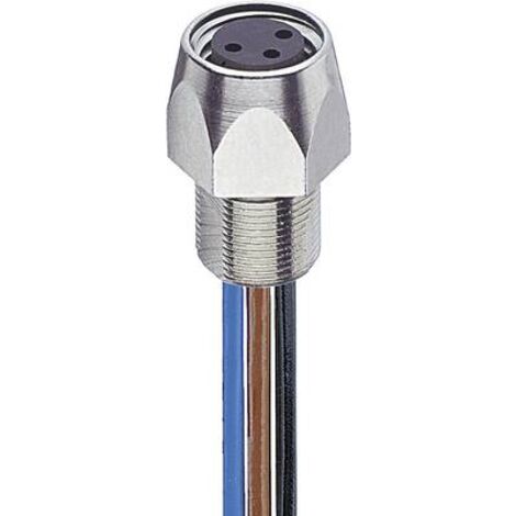 Lumberg Automation 11292-1 Connettore confezionato per sensore o attuatore M8 Presa 0.50 m Numero di poli: 4 1 pz.