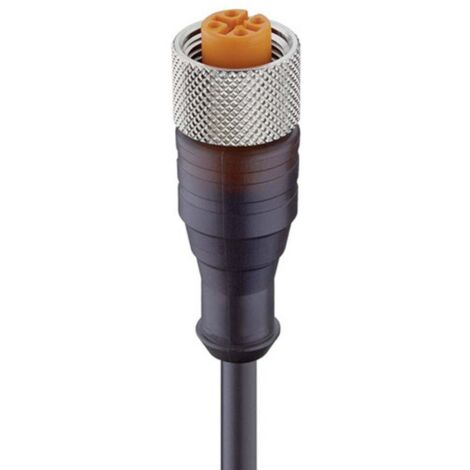 Lumberg Automation 11355-1 Connettore confezionato per sensore o attuatore M12 Presa dritta 2.00 m Numero di poli: 4 1