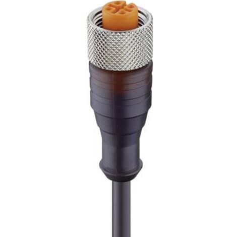 Lumberg Automation 11356-1 Connettore confezionato per sensore o attuatore M12 Presa dritta 5.00 m Numero di poli: 4 1
