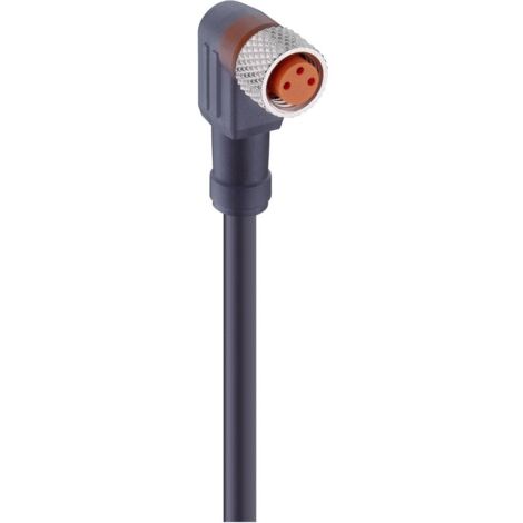 Lumberg Automation 28382-1 Connettore confezionato per sensore o attuatore M8 Presa angolata 2.00 m Numero di poli: 4 1