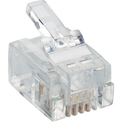 Lumberg P 127 Modularstecker P 127 Stecker, gerade   Polzahl Sensoren 6P4C Transparent 1 St.