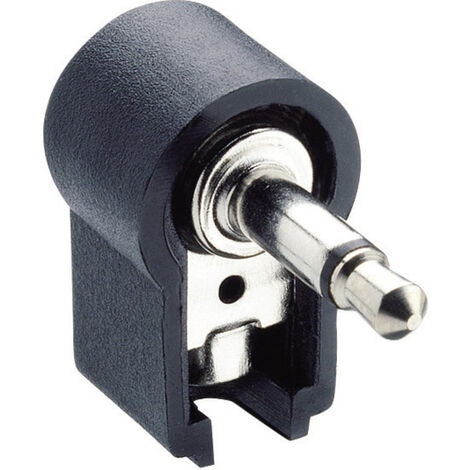 Lumberg WKLS 2 Klinken-Steckverbinder 3.5 mm Stecker, gewinkelt Polzahl: 2 Mono Schwarz 1 St.