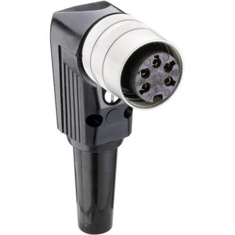 Lumberg WKV 50/6 Connettore circolare DIN Presa angolata Numero Poli (num): 5 Argento 1 pz.