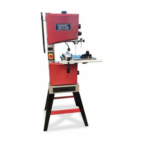 LUMBERJACK 10 254mm Bandsaw Professional Floor Standing 375W Induction Motor Large Rip Fence Cast Iron Table Top Includes 10mm Blade & Circular Cutting Attachment