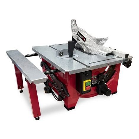 LUMBERJACK 8 Table Saw 210mm 1200W Woodworking Hobby Benchtop Sawbench with Sliding Side Extension & Full Length Rip Fence, Includes 48T Blade…