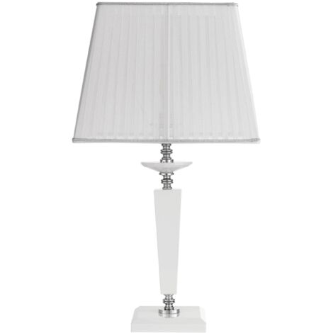 Lume da tavolo 33x64 cm CHERUBINI in vetro e cristallo ottico Bianco