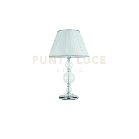 LUME GRANDE BACH CRISTALLO E CROMO 1 LUCE ATTACCO E27