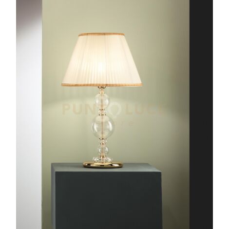 LUME GRANDE BACH CRISTALLO E ORO 1 LUCE ATTACCO E27