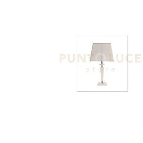 LUME GRANDE CHERUBINI BIANCO E CROMO CON PARALUME BIANCO L.33CM ATTACCO 1 LUCE E27
