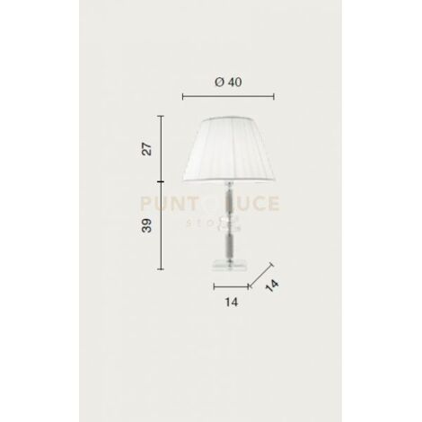 LUME GRANDE DIDO  1 LUCE AMBRA E ORO ATTACCO E27 D.40CM