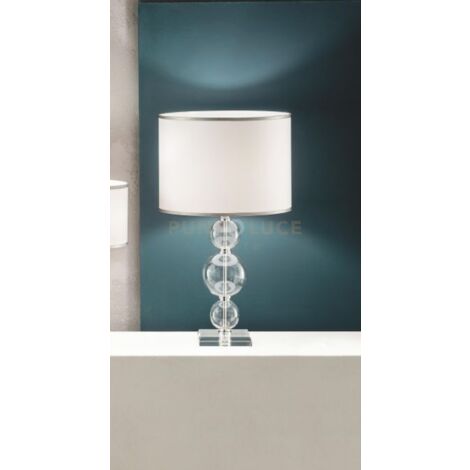 LUME GRANDE TEBE TRASPARENTE  E CROMO 1 LUCE ATTACCO E27 D.35CM