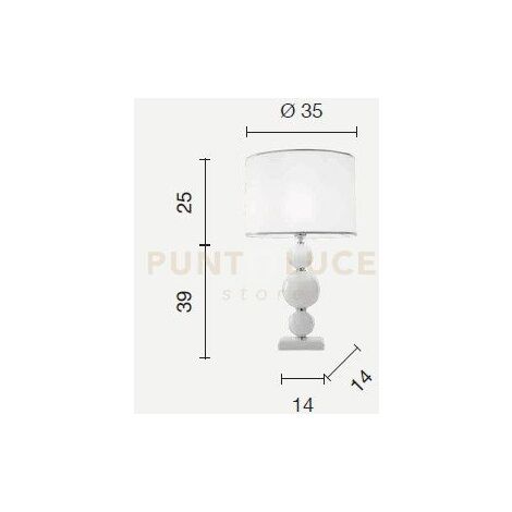LUME GRANDE TEBE TRASPARENTE  E ORO 1 LUCE ATTACCO E27 D.35CM