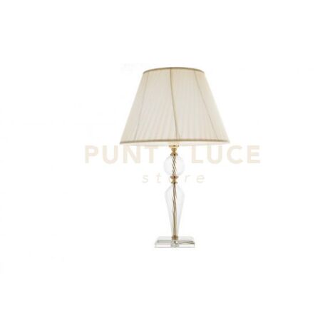 LUME GRANDE VILLA 1 LUCE TRASPARENTE E ORO  ATTACCO  E27