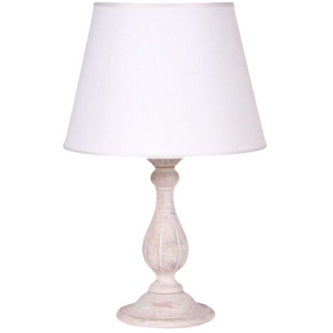 Lume In Legno Classico Oro Con Paralume 1 Luce Tordo