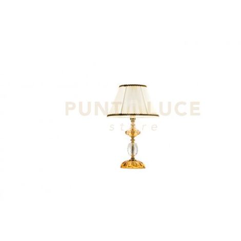 LUME/P PATRICIA 1 LUCE TRASPARENTE AMBRA ATTACCO E14 D.25CM