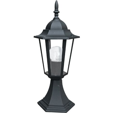 "Lume per esterno MILANO nero con diffusore in vetro IP44"