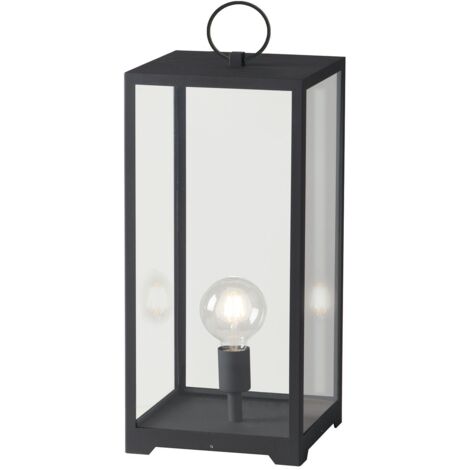 Lume per esterno MIRAGE in metallo antracite con diffusore in vetro
