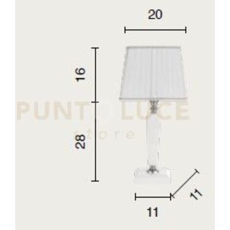 LUME PICCOLO CHERUBINI TORTORA E CROMO CON PARALUME TORTORA L.20CM 1 LUCE ATTACCO E14