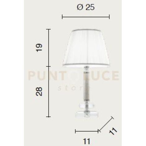 LUME PICCOLO DIDO  1 LUCE AMBRA E ORO ATTACCO E14 D.25CM