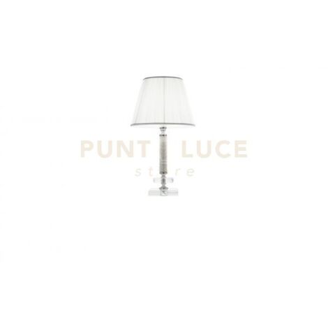 LUME PICCOLO DIDO  1 LUCE CRISTALLO E CROMO ATTACCO E14 D.25CM