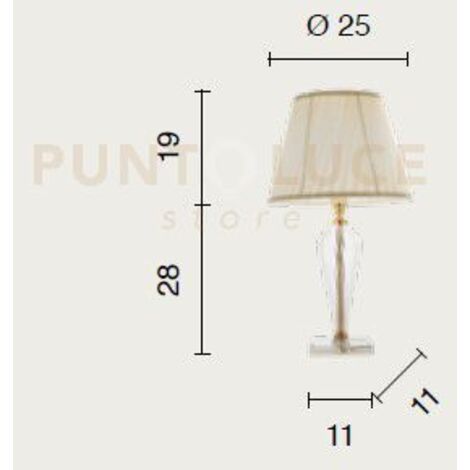 LUME PICCOLO VILLA 1 LUCE AMBRA E ORO  ATTACCO  E14