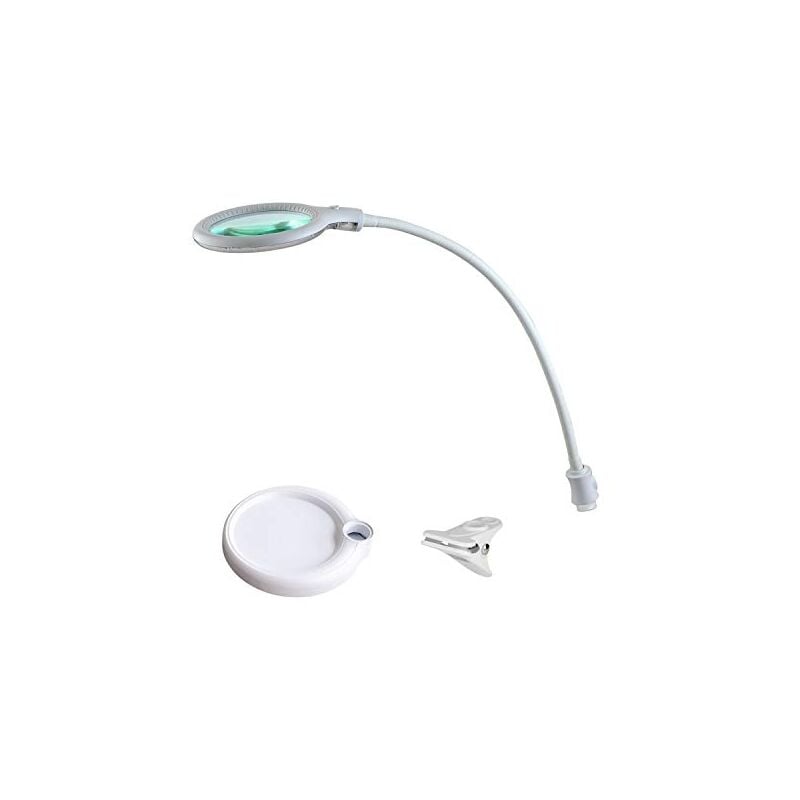 Lumeno - 6803 lampe loupe led 32 smd-leds, 4 watt, 300 lumen idéal pour les salons de beauté, les cabinets médicaux, les bricoleur