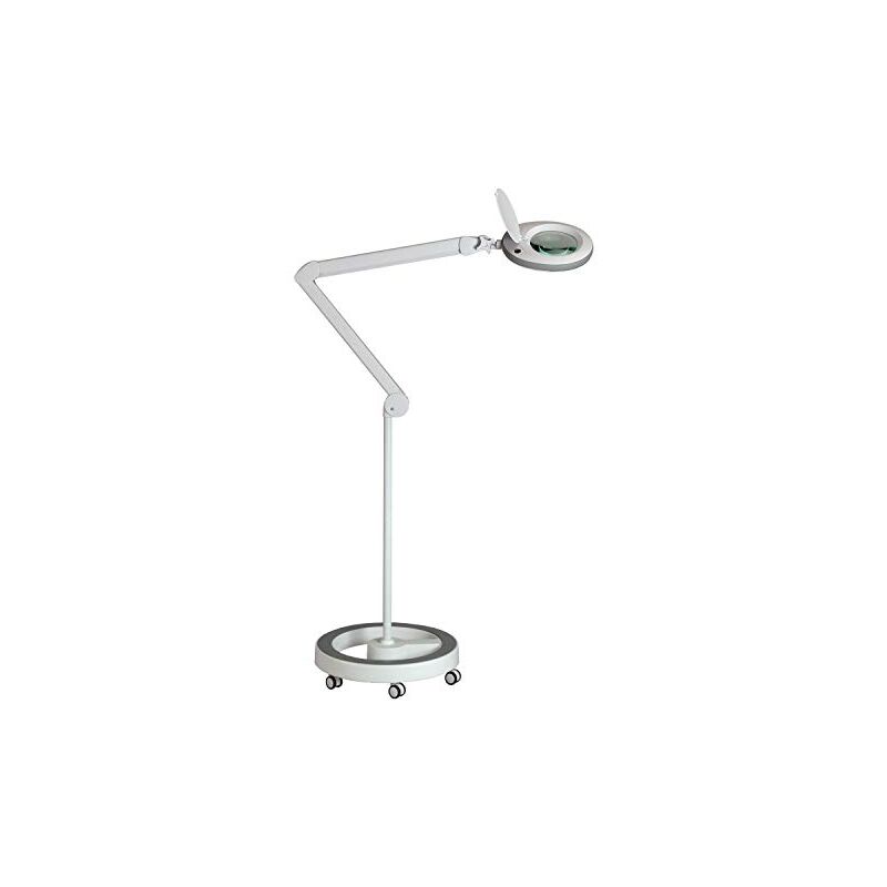 Lampe loupe avec 96 led, bord de caoutchouc gris, loupe d'agrandissement, lentille avec 3, 5 ou 8 dioptries, lumière pour - Lumeno