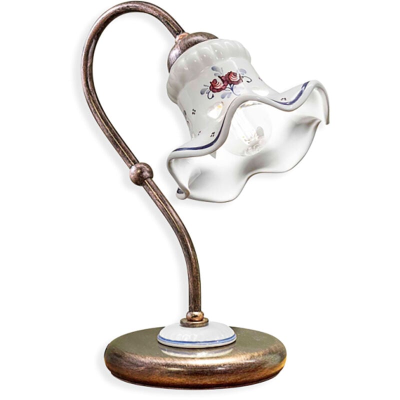 Ferroluce - Lumetto 1 Luce in Ceramica Color Nero