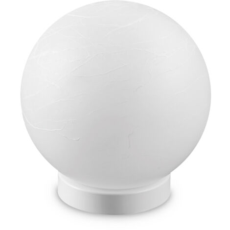 Lumetto Contemporaneo Carta Metallo Bianco 1 Luce E27 25W Ip20