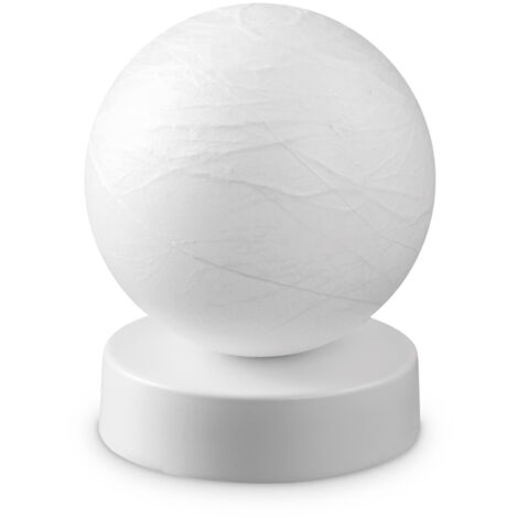Lumetto Contemporaneo Carta Metallo Bianco 1 Luce G9 15W 3000K Ip20